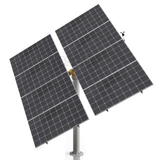 Single post solar pv tracking system
